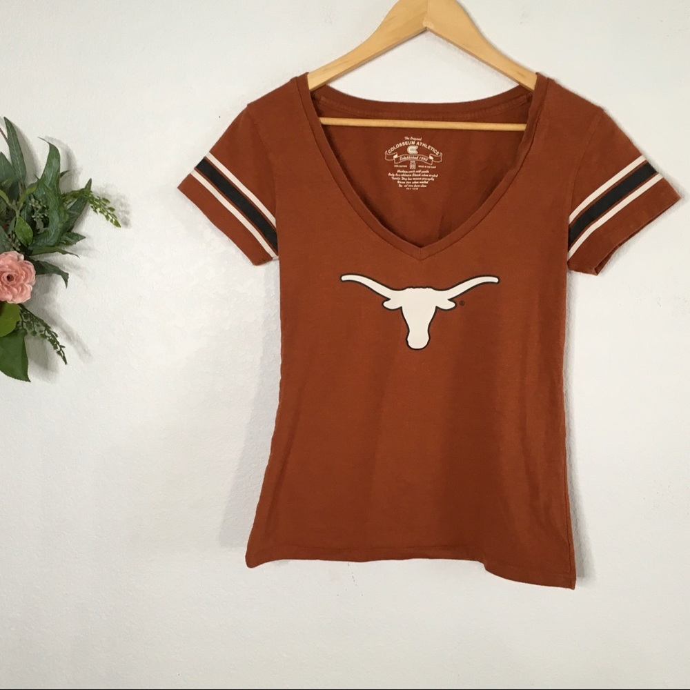 Texas Longhorns woman’s scoop neck teeshirt